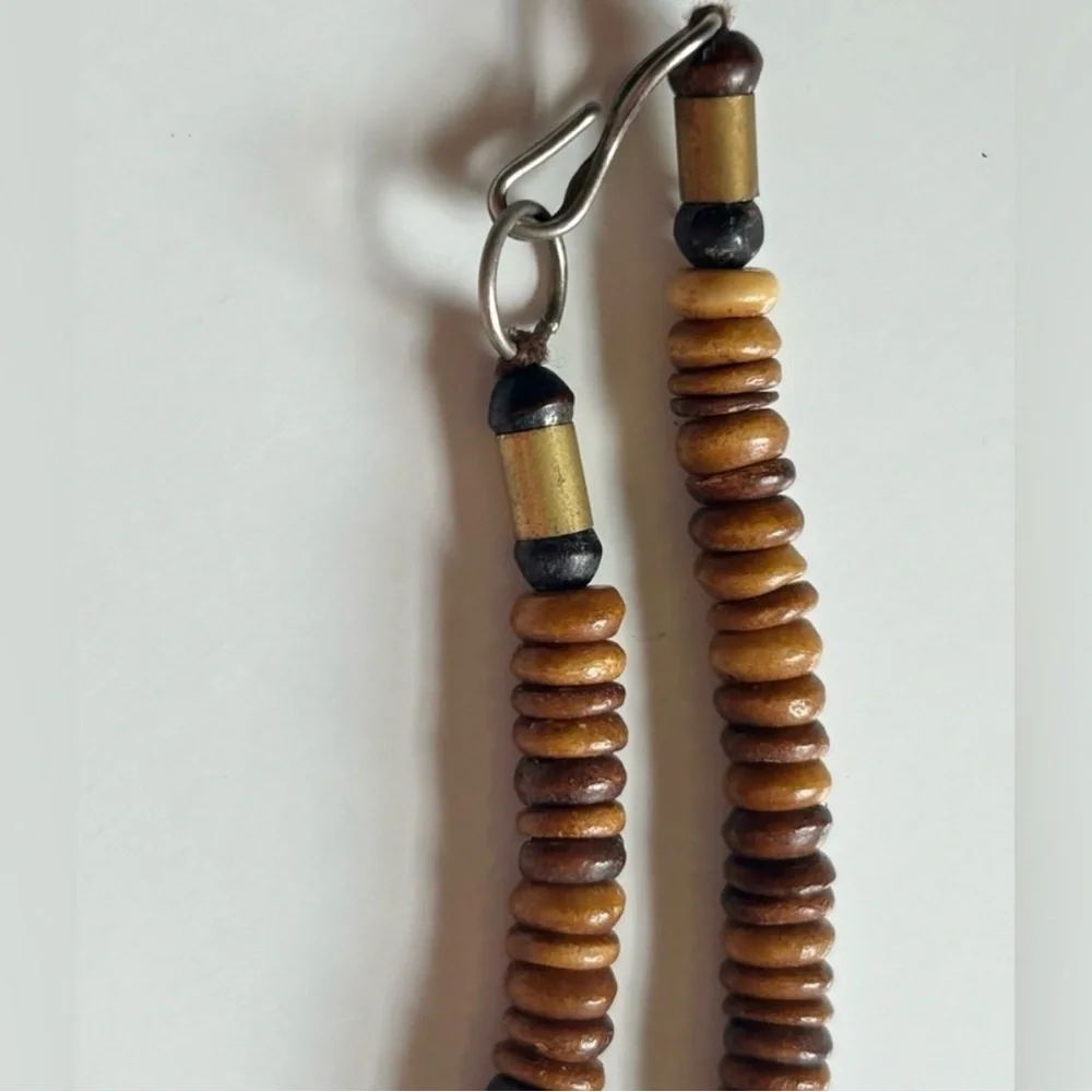 Vintage Handcrafted Artisan Necklace Bohemian Jewelry Beaded Necklace